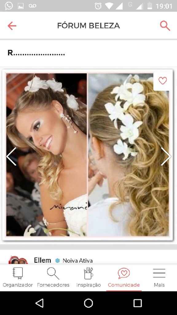 Penteado cabelo solto - 1