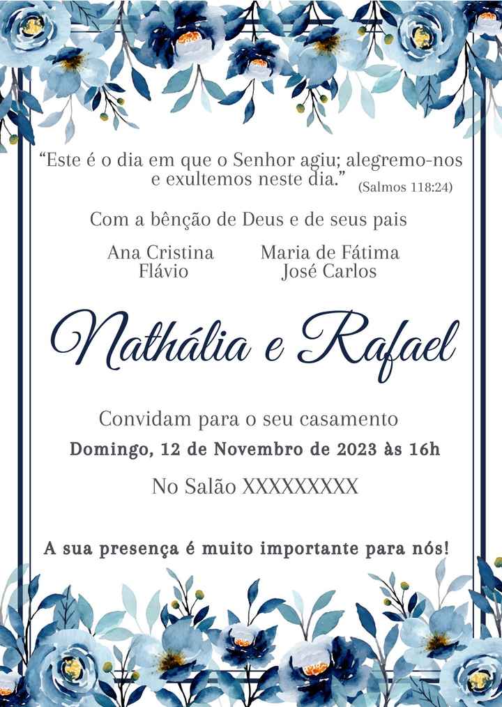 Variações do meu convite - 2