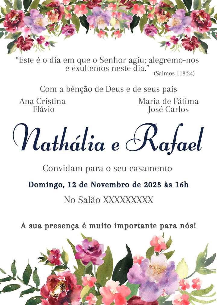 Variações do meu convite - 3