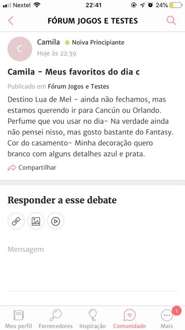 ÚLTIMO PASSO: Compartilhe seus favoritos de casamento! - 1