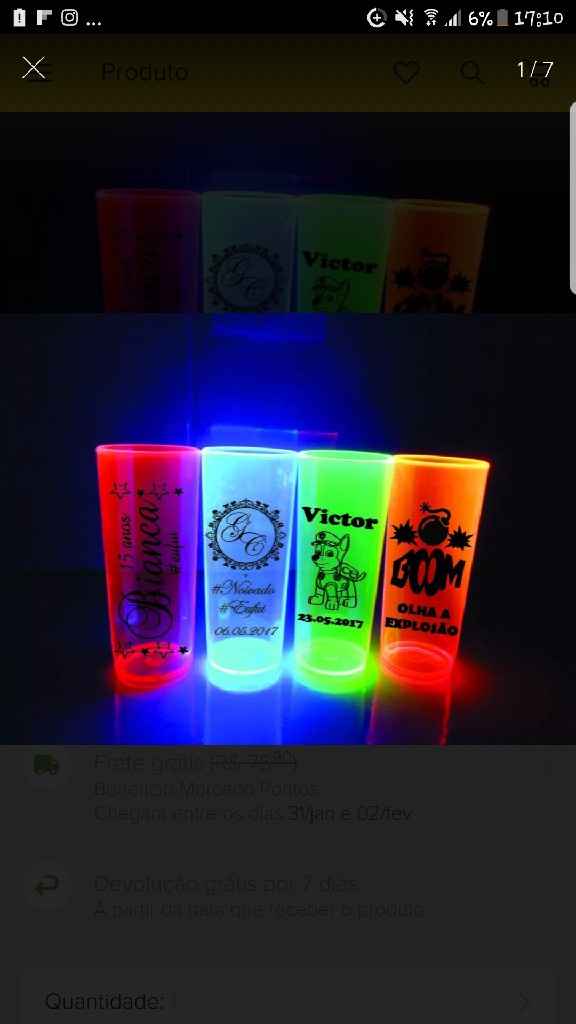  Copo long Drink Neon Brega ou divertido - 1