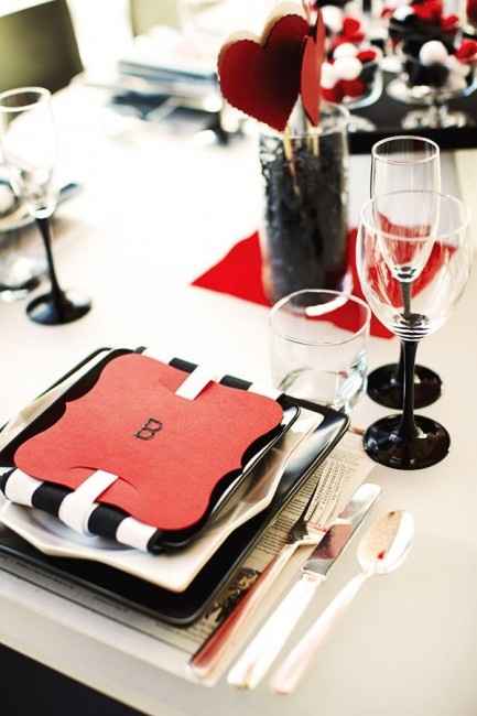 Decoração Vermelho e preto