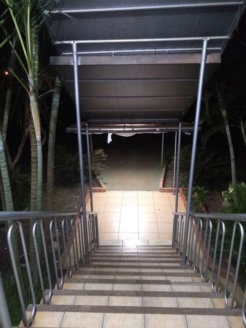 A escada do salão 