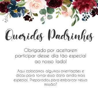 Manual dos padrinhos finalizado! - 2
