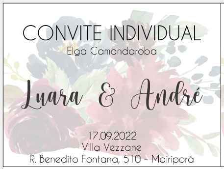Convite Individual com nome: vocês fariam? - 1