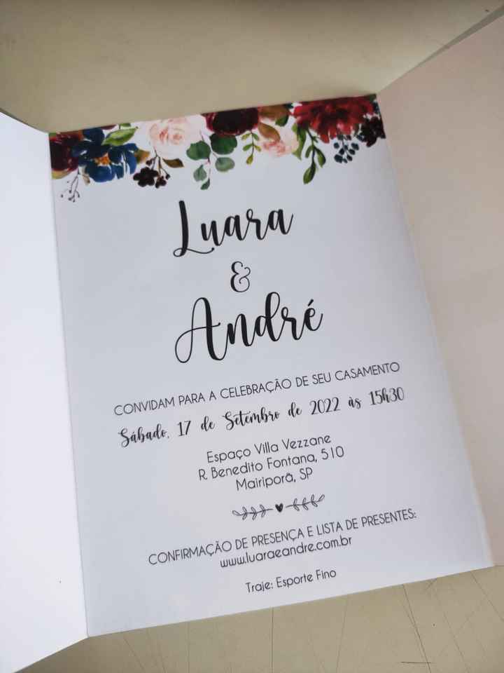 Nossos convites de casamento diy - 2