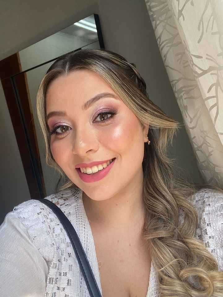 Teste de make e penteado #faltam19dias - 1