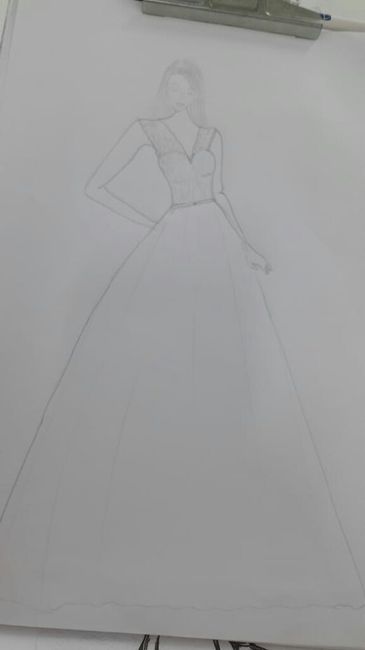 Desenho do vestido - 2