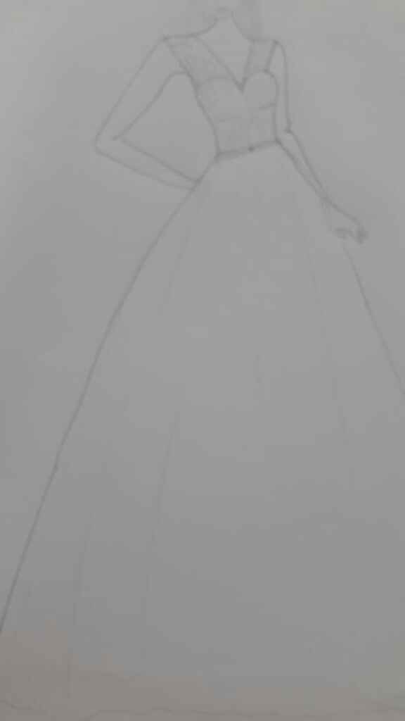 Desenho do vestido - 1