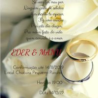 Convite de casamento - 1