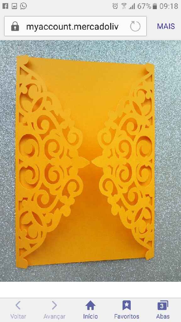 Convite envelope rendado - 3