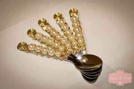 "diy: como fazer colher decorada com pérolas" - 1