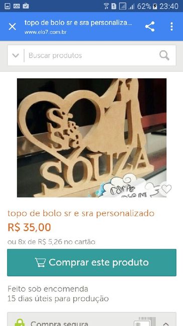 Topo de bolo - 1