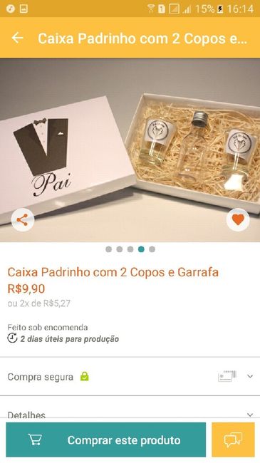 Lembrança dos pais, avós e padrinhos - 1