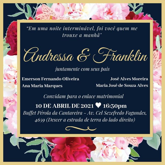 💌 Compartilhe o seu convite ou inspiração ou… encontre o seu AGORA! 2