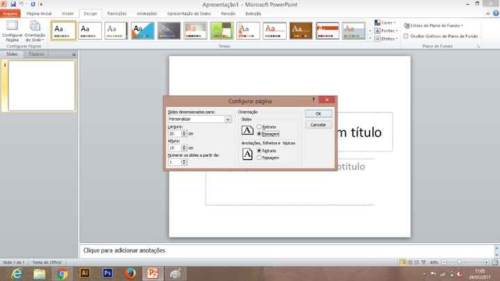 Configurando Slide