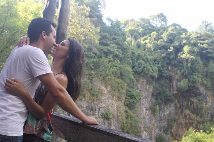 A parede de pedra é lindissíma
