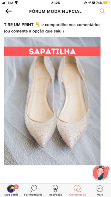 TIRE UM PRINT para decidir o sapato 15
