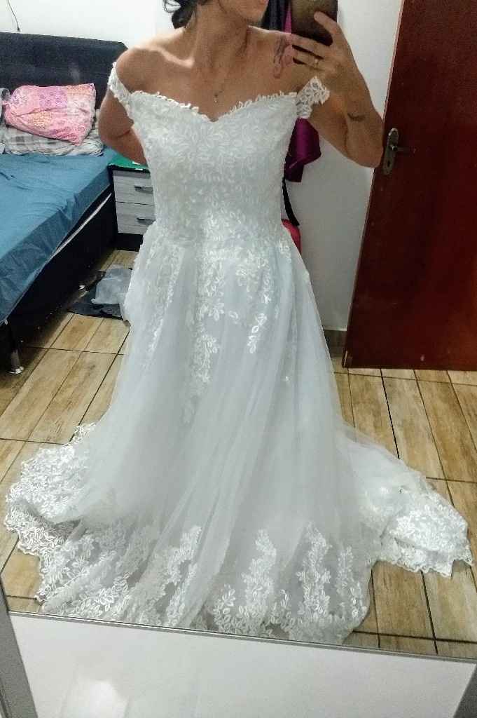 meu vestido de noiva chegou 😍❤️ - 4