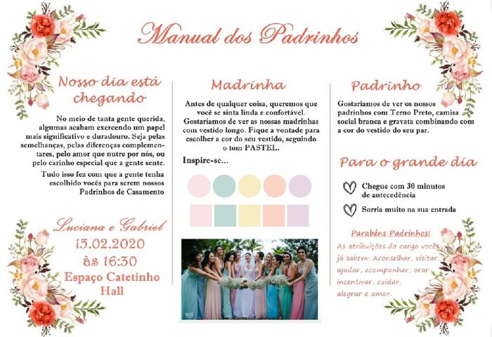 Convite de padrinhos e Save The Date 1