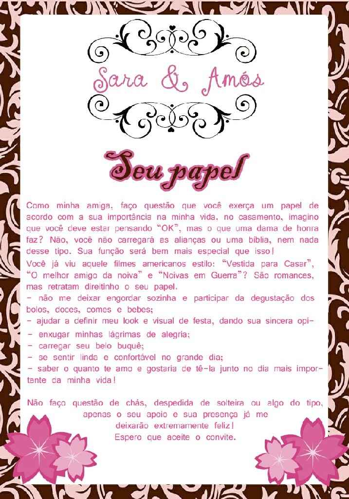 Meu manual dos padrinhos pronto... vem ver - 16