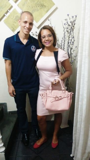 Passeando com o noivo 