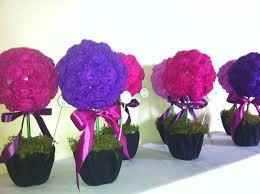 flores de papel crepom 