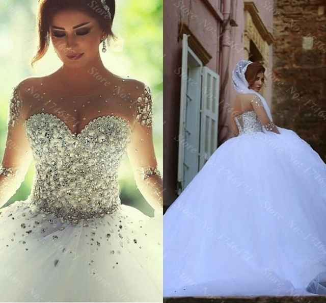 19 vestidos de noiva com muito brilho - 1