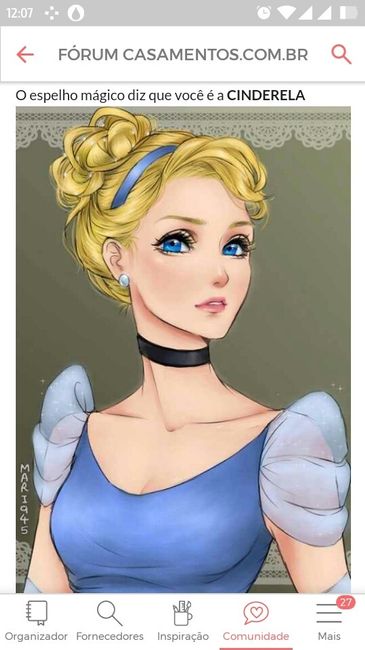 " o espelho magico dis que eu myrtes sou a princesa cinderela - 11