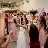 Buquê de fitas, foi muito divertido. Elas ficavam gritando desesperadas kkk