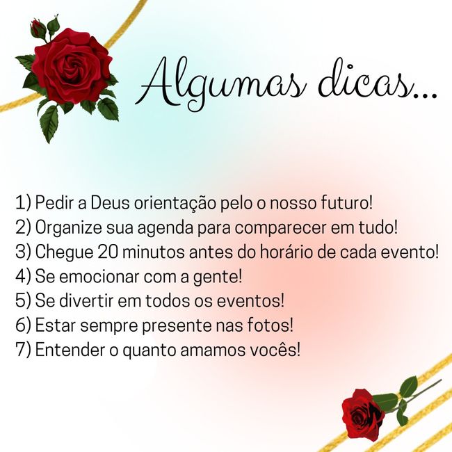Pré convite antes do oficial para os padrinhos? 6