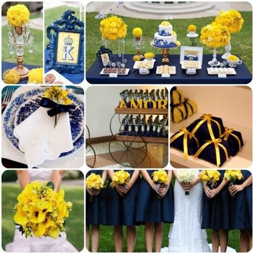 Inspiração Azul Marinho + Amarelo