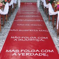 Tapete Vermelho personalizado I Coríntios 13: 4 a 8