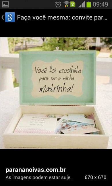 Convite para padrinhos