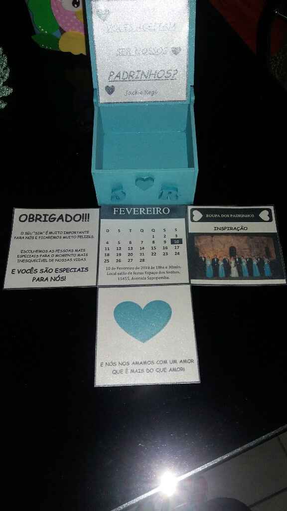  Convite dos padrinhos !!! Finalmente prontos 😍😍😍 - 2