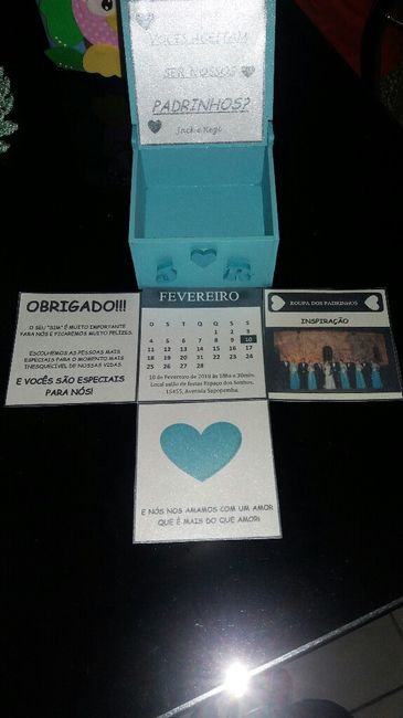  Convite dos padrinhos !!! Finalmente prontos 😍😍😍 - 2