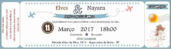 Arte do meu convite - 1