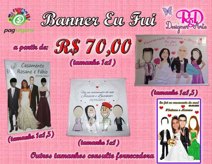 Banner para diverão dos convidados