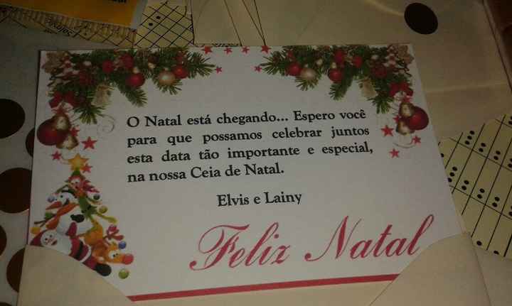 Convites - ceia de natal #diy - 2