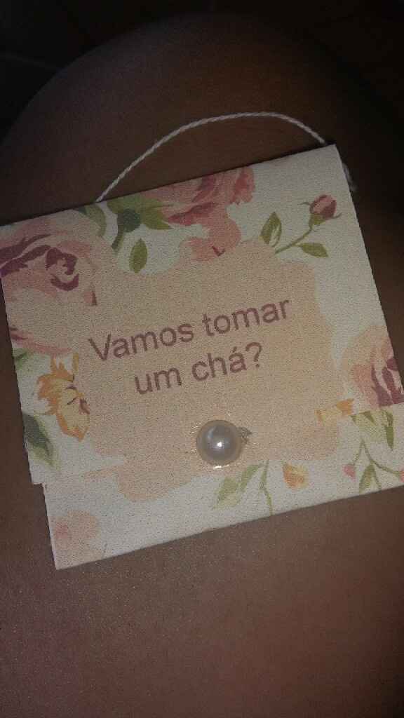 Convites do meu chá de panela vintage - 1