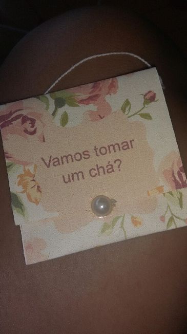 Convites do meu chá de panela vintage - 1
