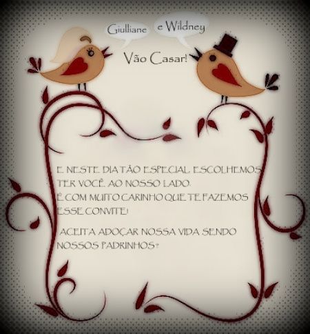 Convites de padrinhos entregues, #euquefiz - 4