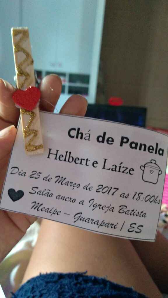 Convite chá de panela - 1