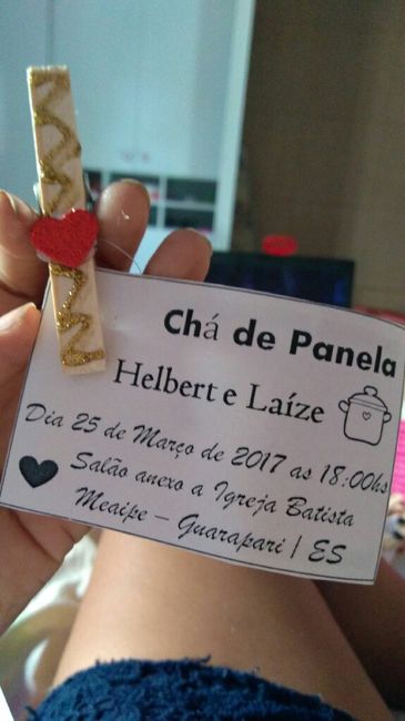 Convite chá de panela - 1