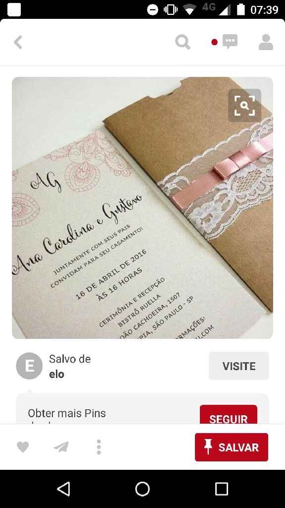 Meu convite de casamento - 1