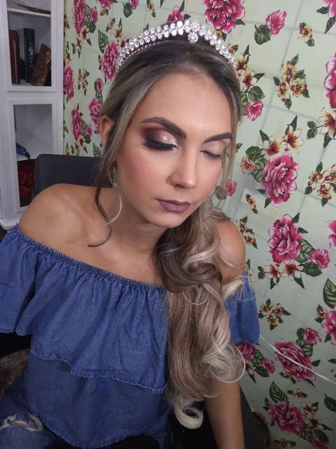 Prova de make e penteado 2
