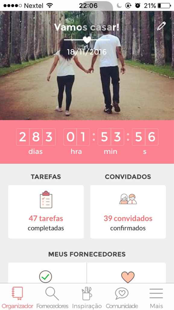 Quantos dias faltam para o  seu grande dia? - 1