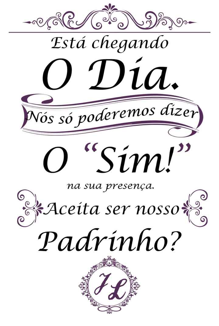 Convite Padrinhos