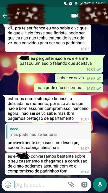 Sobre a primeira decepção em relação ao casamento 2