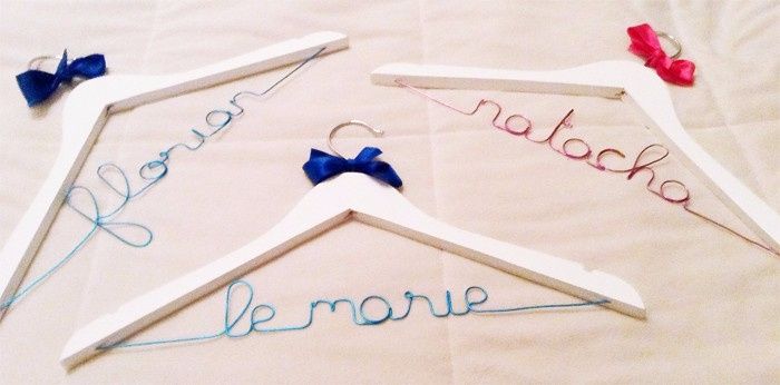 Cabides personalizados de arame